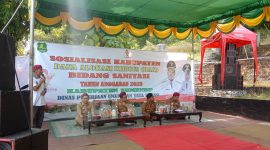 Foto:Bupati Sumenep Didampingi kepala Dinas PUTR gelar sosialisasi DAK bidang Sanitasi TA 2023 di Wisata Bukit Tawap saronggi