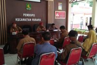 Foto: Disperkimhub saat menggelar acara sosialisasi PPTPKH di Kecamatan rubaru