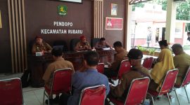 Foto: Disperkimhub saat menggelar acara sosialisasi PPTPKH di Kecamatan rubaru