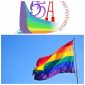 Foto atas: Logo Hari Jadi Sumenep ke-755. Foto bawah: Bendera LGBT. (Kolase Istimewa)