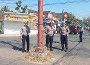 Puluhan Anggota Satlantas Polres Sumenep Amankan Jalannya Festival Jaran Serek