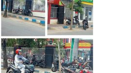 Foto:Kolase sepeda motor yang terparkir depan RSUDMA sumenep