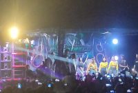 Foto:Tangkapan layar acara musik yang berlangsung di desa Payudan Dundang Guluk-Guluk.