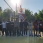 Kapolsek Kangayan Iptu Miftahol Rahman saat membuka gelaran lomba voli, Senin (24/7/2023). (polsek kangayan for seputarjatim.com)