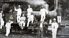 Stasiun kereta api Madura tempo dulu. Saat ini, jalur kereta yang membentang dari Sumenep ke Bangkalan akan direaktivasi. (foto istimewa)