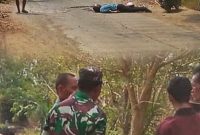 Foto:Korban meninggal terlindas truck galian C