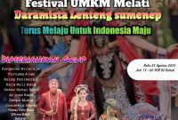 Foto: Pamflet pawai budaya yang akan diselenggarakan oleh Pemdes Daramista besok siang