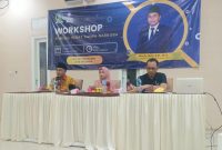 Foto:Moch. Azis, SH.MH anggota DPRD Jatim saat membuka workshop bahaya narkoba bagi pemuda