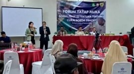 Foto:Acara sosialisasi DBHCHT di hotel Bagraf