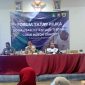 Foto:Kepala Satpol PP Sumenep saat memberikan sambutan pada acara sosialisasi