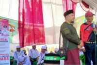 Foto:Kepala Satpol PP Sumenep bersama perwakilan Bea Cukai memberikan Sosialisasi pencegahan rokok ilegal