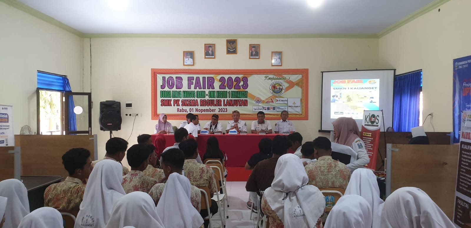 Acara Job Fair yang dilaksanakan oleh SMKN 1 Kalianget