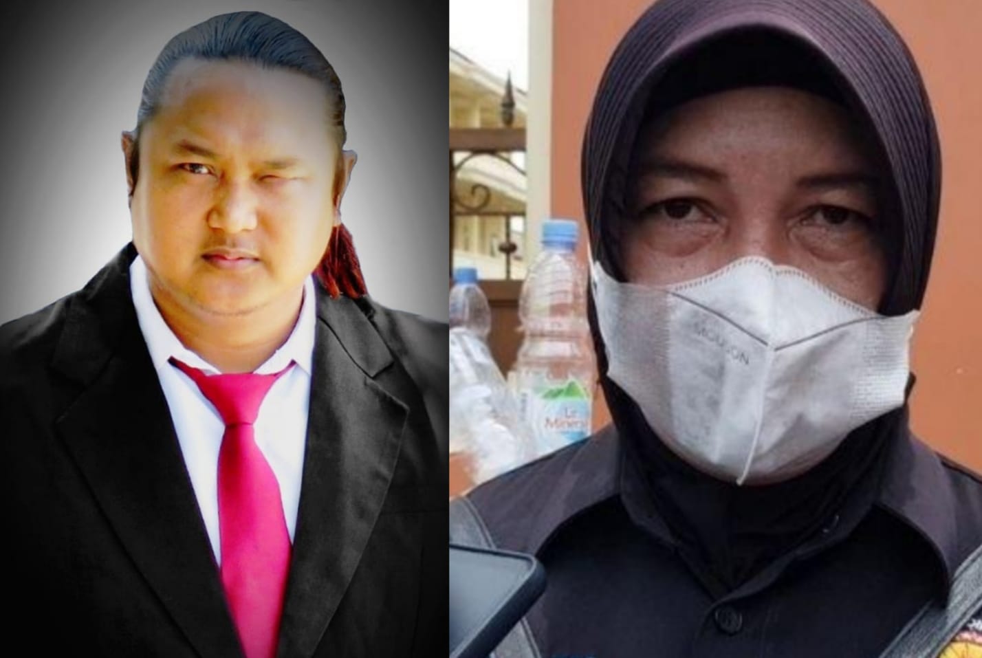 Kolase: pengamat hukum A.Effendi dan Humas Polres Sumenep,AKP Widiarti