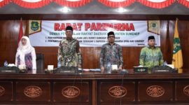 Suasana Rapat Paripurna Nota Penjelasan LKPJ Bupati Tahun 2023 di Kantor DPRD Sumenep