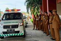 Puluhan Mobil Puskesmas Keliling (Pusling) siap diantarkan ke puluhan puskemas di Sumenep