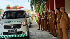 Puluhan Mobil Puskesmas Keliling (Pusling) siap diantarkan ke puluhan puskemas di Sumenep
