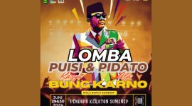 Pamflet Lomba Baca Puisi dan Pidato ala Bung Karno