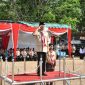 MEMIMPIN: Sekda Kabupaten Sumenep Edy Rasyadi, saat memberikan  apel akbar ke 63 tahun 2024