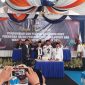 GEMBIRA: Kedua Pasangan Calon Bupati dan Wakil Bupati Sumenep 2024 saat mengambil nomor urut di KPU setempat