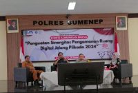 ADEM: Suasana Forum Group Discussion yang digelar Polres dengan Dinas Komunikasi dan Informatika (Diskominfo) Sumenep, serta Komite Komunikasi Digital (KKD) Jawa Timur