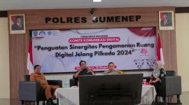 ADEM: Suasana Forum Group Discussion yang digelar Polres dengan Dinas Komunikasi dan Informatika (Diskominfo) Sumenep, serta Komite Komunikasi Digital (KKD) Jawa Timur
