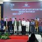 SWAFOTO: Jajaran Komosioner KPU Sumenep dan Pasangan Cabup dan Cawabup, serta 5 panelis usai menggelar debat kedua.
