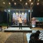 SAMBUTAN: Calon Bupati Sumenep Nomor Urut 02, Achmad Fauzi Wongsojudo, saat menghadiri turnamen Free Fire dan Mobile Legend di Sumenep