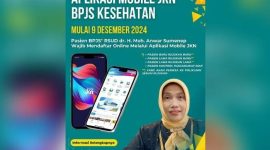 Poster Himbauan Bagi Pasien BPJS Kesehatan, Bisa Mendaftar Layanan Medis Melalui Aplikasi Mobile JKN