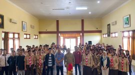 FOTO BERSAMA: Pembukaan Pelantikan Anggota Baru yang Diadakan UKM Pramuka STKIP PGRI Sumenep