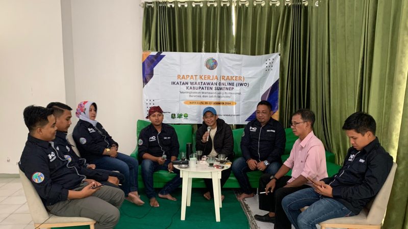 PENGARAHAN: Suasana raker IWO Sumenep, hari kedua di Kota Batu, Jawa Timur