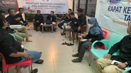 MEMBAHAS: Suasana Raker PWI Sumenep, di Kota Batu, Jawa Timur