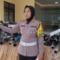 TEGAS: Kasat Lantas Polres Sumenep 2024, Ninit Titis Dwiyani, saat diwawancarai jurnalis Seputar Jatim (SandiGT - Seputar Jatim)