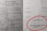Dok. Berita Acara Perubahan Bantuan CSR HCML yang diketahui Camat Nonggunong