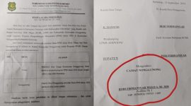 Dok. Berita Acara Perubahan Bantuan CSR HCML yang diketahui Camat Nonggunong