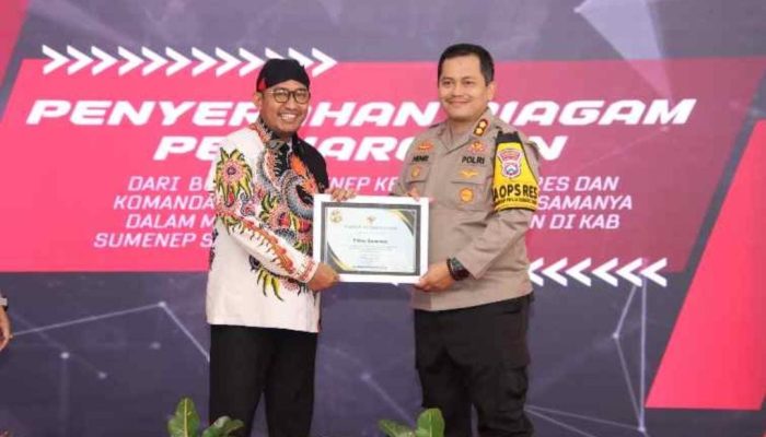 Achmad Fauzi Wongsojudo Beri Penghargaan kepada Kapolres Sumenep sebagai Inisiator Ketahanan Pangan