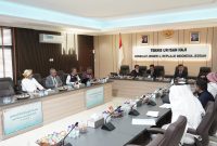 KERJASAMA: Kementerian Agama RI saat melakukan kontrak layanan haji di Arab Saudi