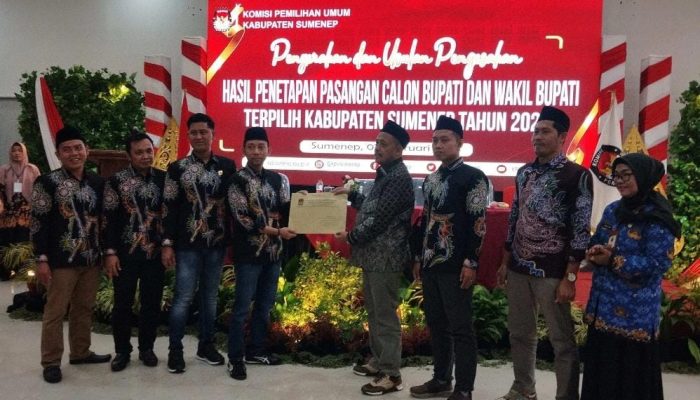 KPU Sumenep Resmi Serahkan SK Usulan Pengesahan Bupati dan Wabup Terpilih 2024-2029