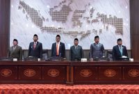 BERJEJER: DPRD Sumenep, menggelar rapat paripurna untuk mendengarkan penyampaian visi dan misi Bupati dan Wakil Bupati Sumenep, periode 2025-2030 (Doc. Seputar Jatim)