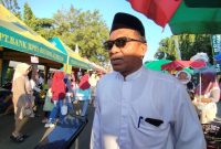 BERTAQWA: Ketua PA Sumenep, Moh. Jatim, dijumpai wartawan saat menghadiri pembukaan bazar takjil Ramadhan (SandiGT - Seputar Jatim)