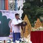 BERPECI: Kepala Disbudporapar Sumenep, Moh. Iksan saat sambutan di acara festival srikaya (SandiGT - Seputar Jatim)