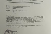 TERLAMPIR: Surat pemecatan terhadap oknum dosen STKIP PGRI Sumenep yang terlibat kasus asusila (Doc. Istimewa)
