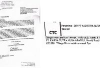 Surat Somasi kepada PT Yudistira Alfian Sanjaya (Doc. Seputar Jatim)