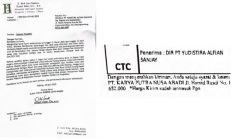 Terima Cek Kosong, Subkontraktor Perumahan The Sanata Village Layangkan Somasi kepada PT Yudistira Alfian Sanjaya