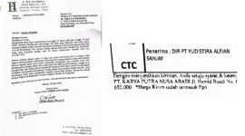 Surat Somasi kepada PT Yudistira Alfian Sanjaya (Doc. Seputar Jatim)