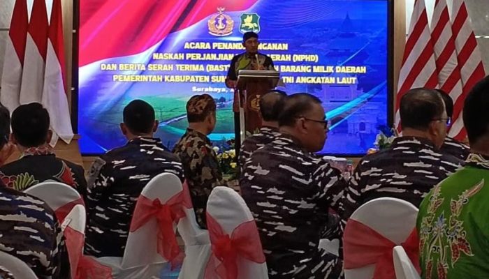 Bupati Resmi Serahkan Aset Tanah Seluas 101.727 M² untuk Bangun Pangkalan TNI AL Madura di Sumenep