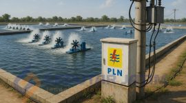 ILUSTRASI: KWH PLN yang berada dilokasi tambak udang (SandiGT - Seputar Jatim)