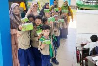 SWAFOTO: Bank BPRS Bhakti Sumekar, usai melakukan sosialisasi dalam peluncuran program Tabungan SimPel kepada anak usia ini (Doc. Seputar Jatim)