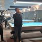 PEMBUKAAN: Owner MBS Billiard Sumenep, Zainal Abidin saat membuka event billiard se jawa timur (SandiGT - Seputar Jatim)