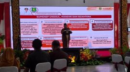 MEMAPARKAN: Wakil Bupati Sumenep, Imam Hasyim, saat memberikan sambutan sekaligus membuka acara Musrenbang RPJMD 2025-2029 di Pendopo Agung Sumenep (Doc. Seputar Jatim)