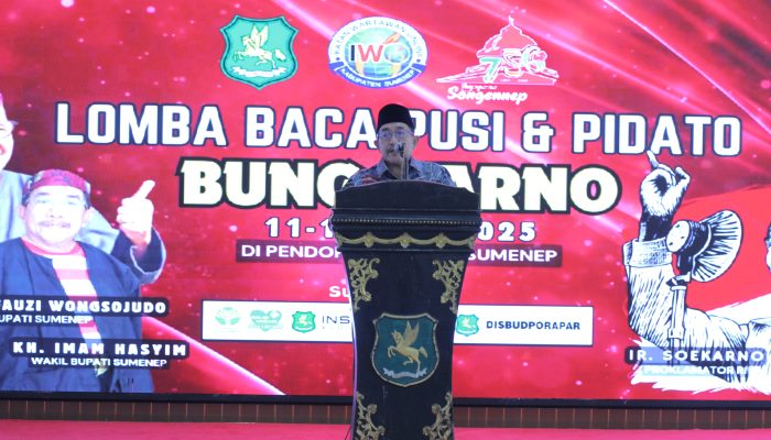 Wabup Sumenep Resmi Buka Lomba Baca Puisi dan Pidato Gaya Bung Karno 2025 se Madura